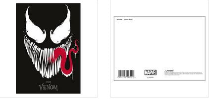 VENOM (FACE) POSTCARD PRINT A6 (1 CARD SUPPLIED)