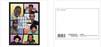EAST COAST ALL STARS POSTCARD PRINT A6 (1 CARD SUPPLIED)