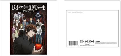 DEATH NOTE (FATE CONNECTS US) POSTCARD PRINT A6 (1 CARD SUPPLIED)