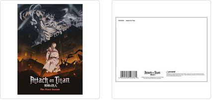 ATTACK ON TITAN SINGLE POSTCARD A6 (1 CARD SUPPLIED)