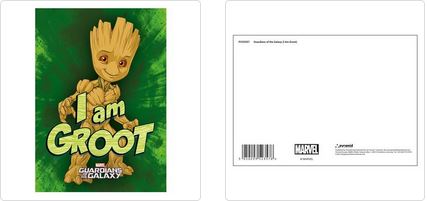 GUARDIANS OF THE GALAXY (I AM GROOT) POSTCARD PRINT A6
