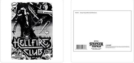 STRANGER THINGS (HELLFIRE CLUB EDDIE MUNSON '86) POSTCARD PRINT A6 (1 CARD SUPPLIED)