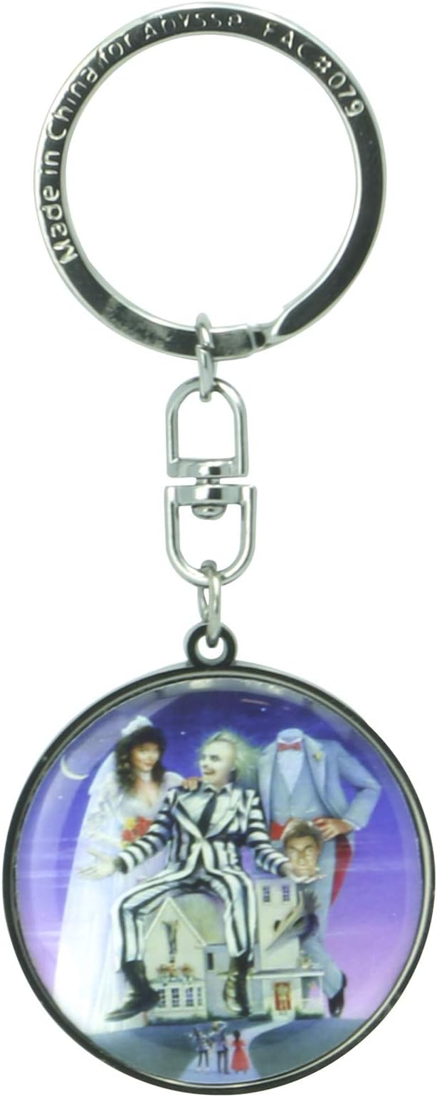 Beetlejuice Maitland Couple Metal Keychain