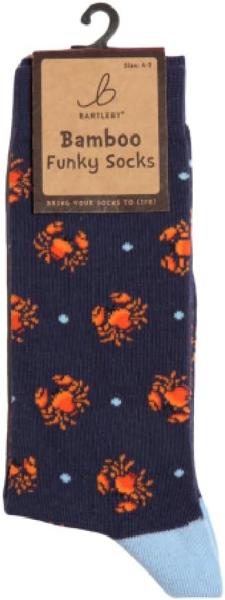 Ladies Funky Bamboo Socks - Crab