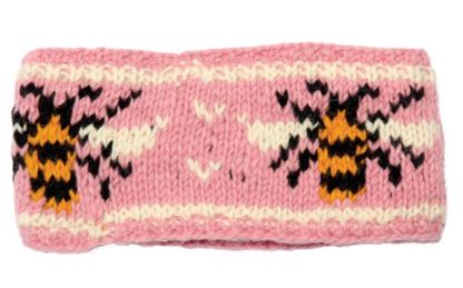 Wool Knit Head Band - Bumble Bees