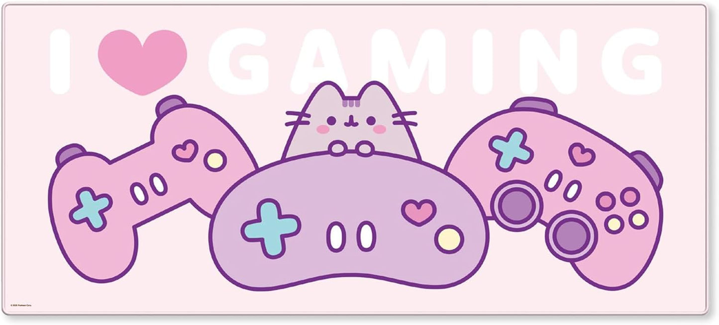 Pusheen I Love Gaming XXL Kawaii Aesthetic Mouse Pad