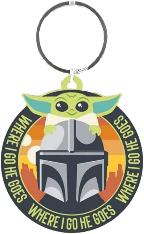 Pyramid International The Mandalorian (Where I Go He Goes) PVC Keychain