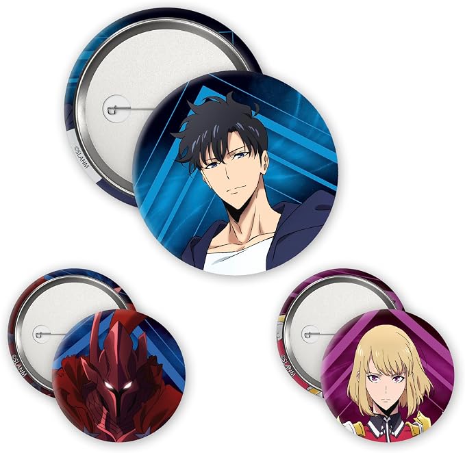 Pack of 3 Solo Leveling Igris, Jinwoo & Cha Hae In Badges
