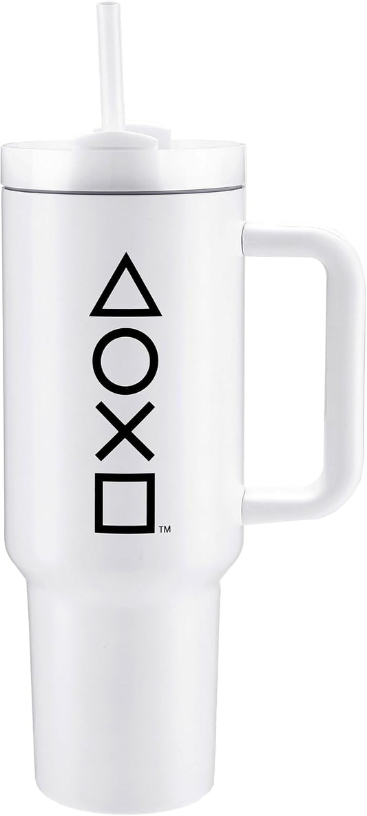 Official PlayStation 40oz/1200ML Tumbler with Straw and Lid