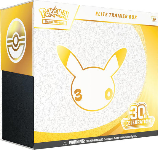 Pokémon TCG: 30th Celebration Elite Trainer Box (1 Full-Art Promo Card, 9 Booster Packs & Premium Accessories)  ***ONE PER CUSTOMER***