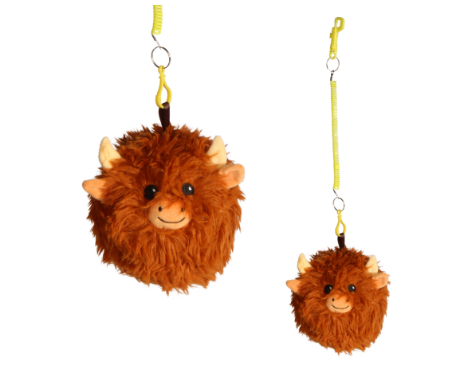 Large Highland Cow Ball On Cord
