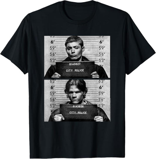 Supernatural Mug Shot T Shirt - Large