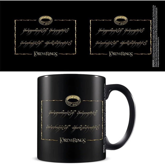 The Lord of The Rings (One Ring) Black Mug