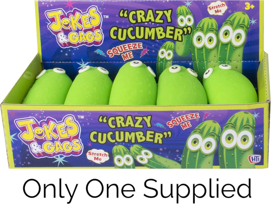 Jokes and Gags Squeezy Crazy Cucumber Toy