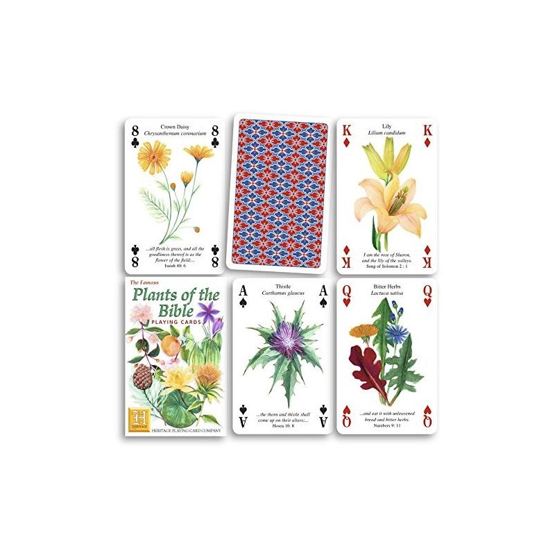 Plants of the bible playing cards - 54 different plants