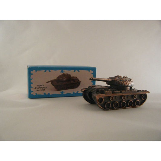 TANK DIE-CAST ANTIQUE STYLE NOVELTY PENCIL SHARPENER