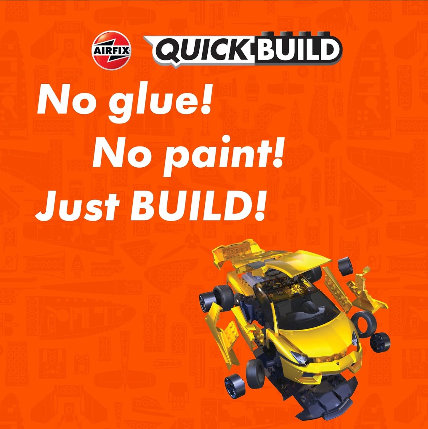 Airfix QUICKBUILD Lamborghini Aventador - Yellow