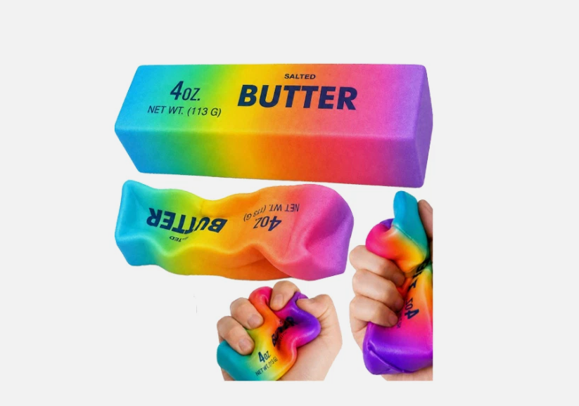 Giant Butter Rainbow Squishy Toy