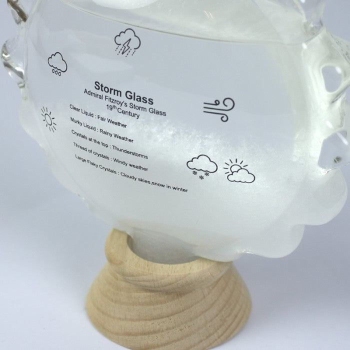Sun Shaped Storm Cloud Bottle Weather Station Set