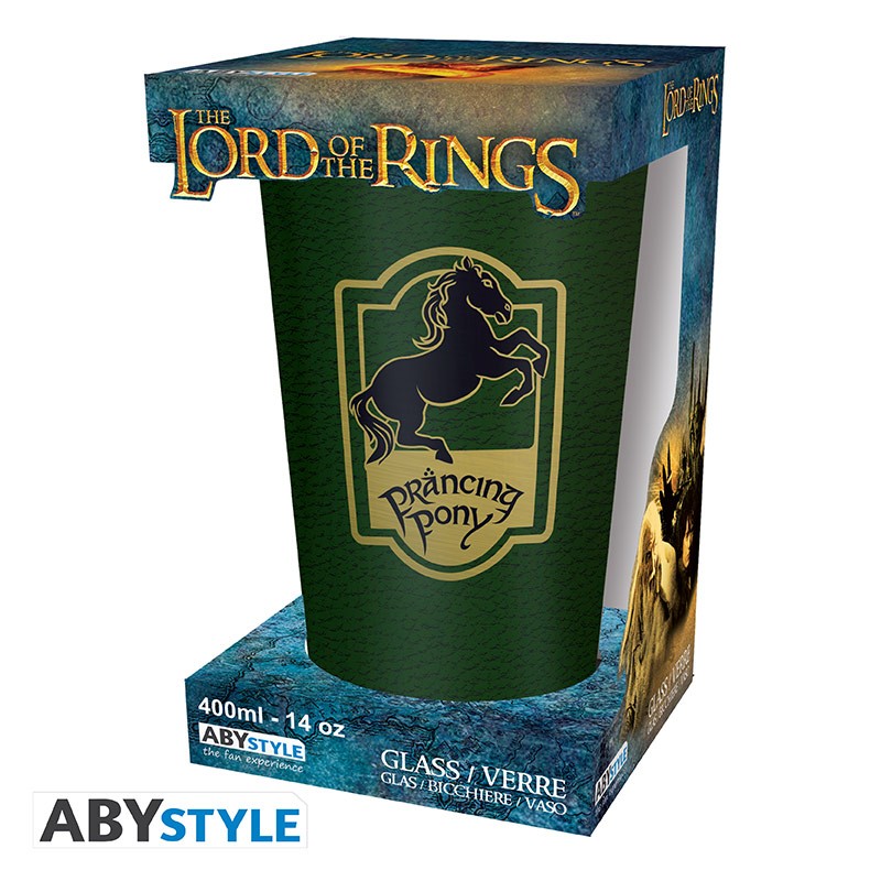 The Lord of The Rings - Glass XXL - 400 ml - Prancing Pony, Green