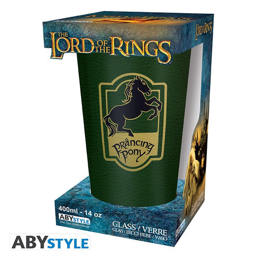 The Lord of The Rings - Glass XXL - 400 ml - Prancing Pony, Green