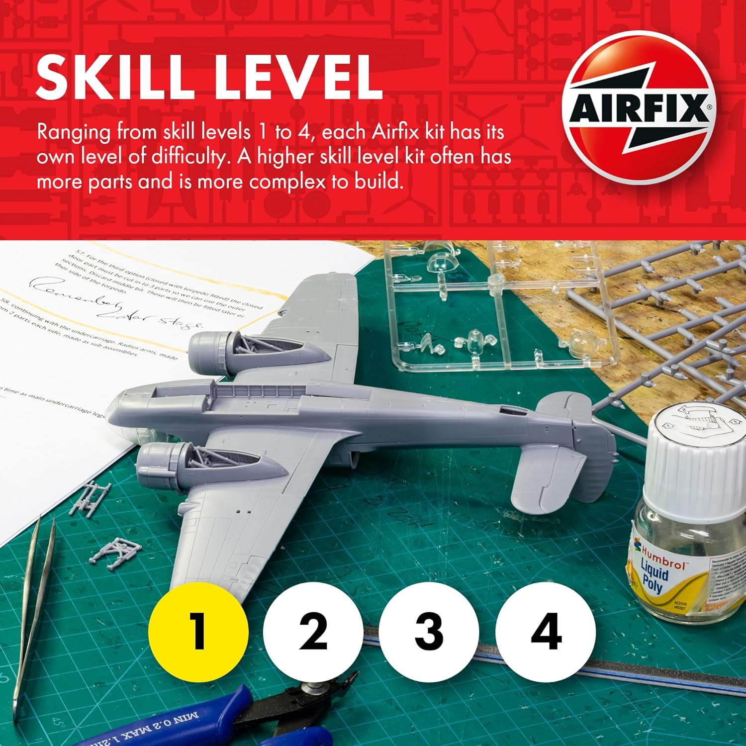 Airfix Starter Set - Jaguar E-Type Model Building Kit