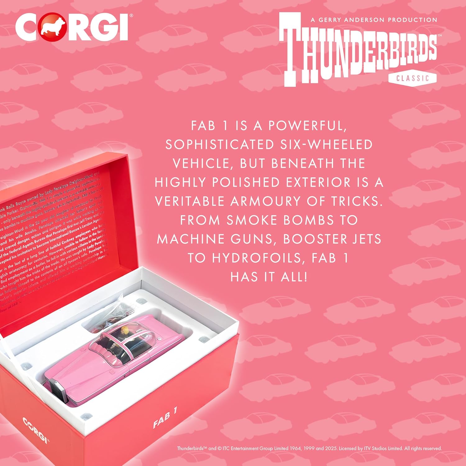 Corgi Diecast Model Cars - Thunderbirds F.A.B. Collection FAB 1 - Classic Car Collectible