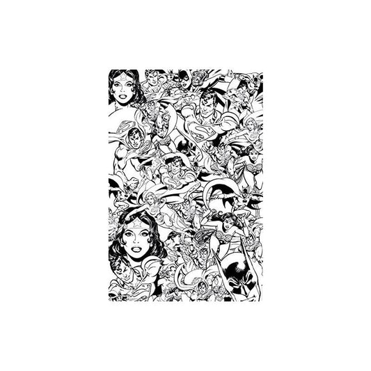 DC Comics "Colour In Poster" Maxi Poster, Multi-Colour, 61 X 91.5 cm