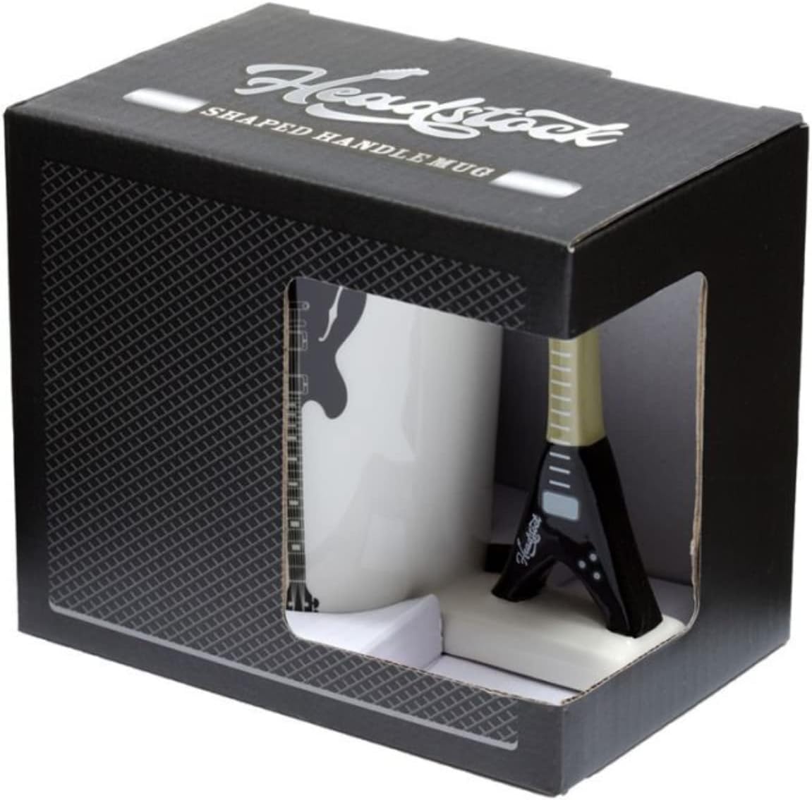 Headstock Guitar Rock Guitar Ceramic Shaped Handle Mug