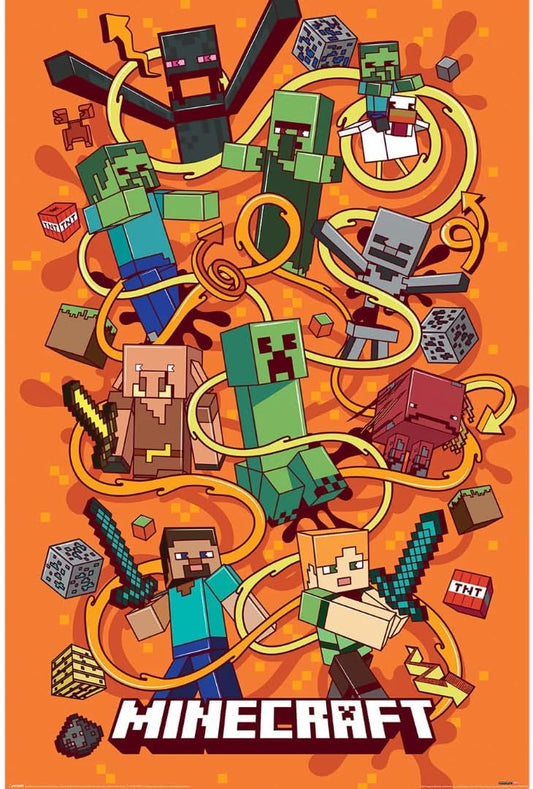 Minecraft Funtage Montage Maxi Poster