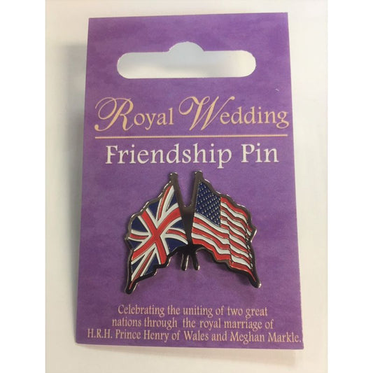 Royal Wedding Friendship Pin Badge