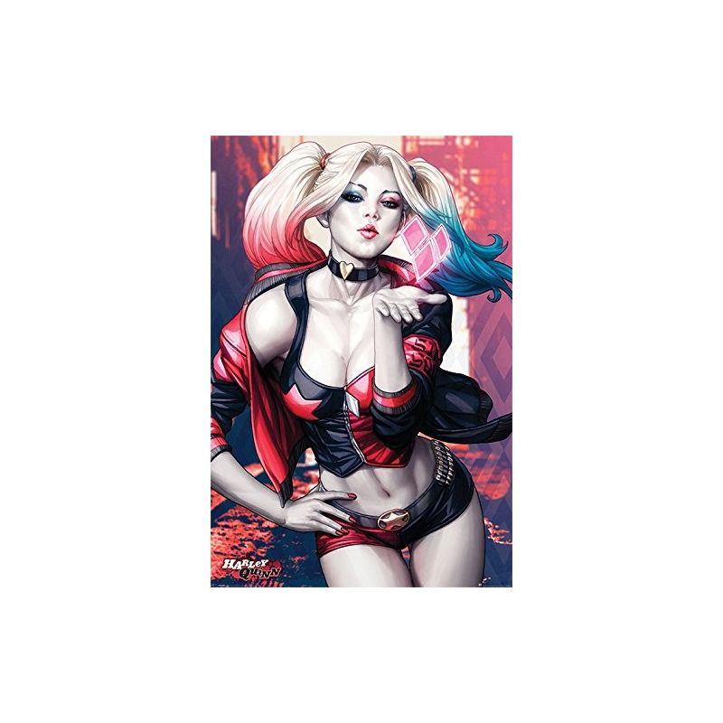 Pyramid International Batman (Harley Quinn Kiss) Maxi Poster, 61 x 91.5cm