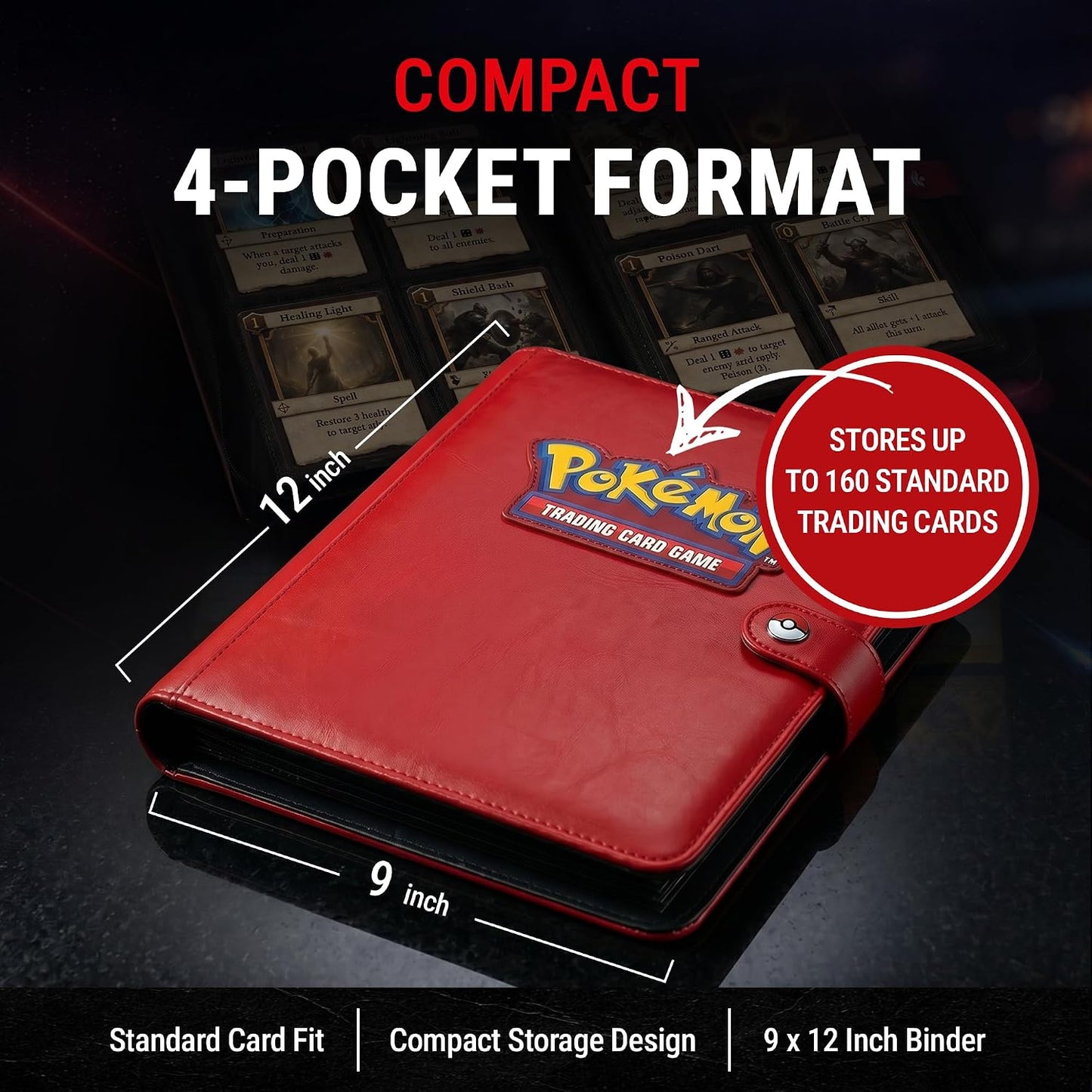 Premium Pokémon 4-Pocket Snap Binder (Copy)
