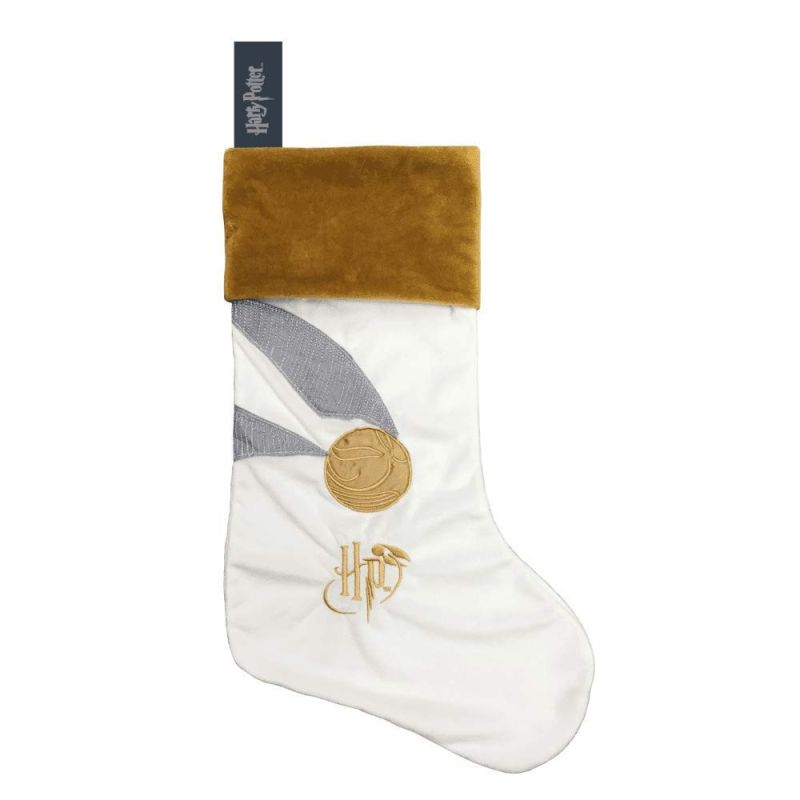 Harry Potter Golden Snitch Fleece Christmas Stocking