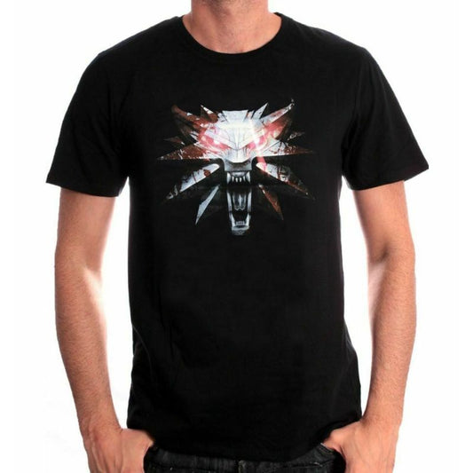 Tshirt The Witcher 3 – Wolf Medaillon Small