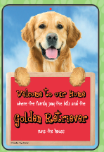 Golden Retriever Welcome Hang-up