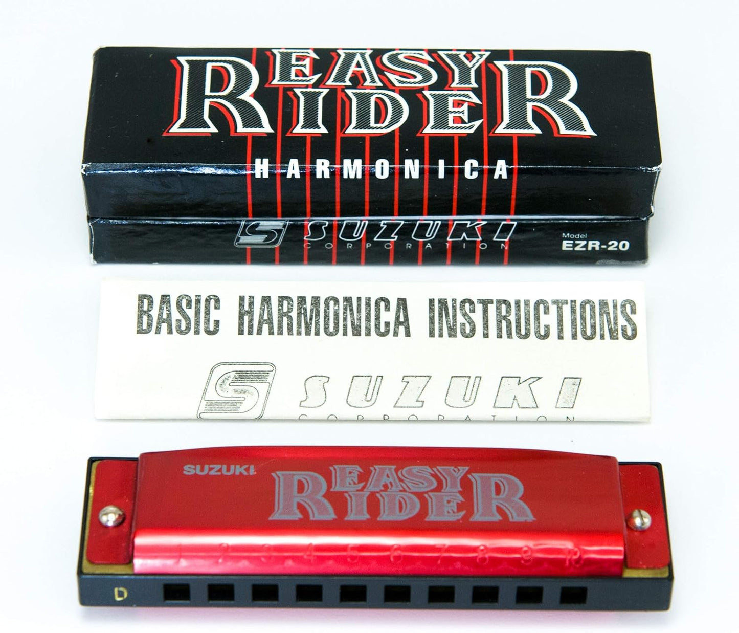 Suzuki 10-hole harmonica "Eazy Rider" - key of Low-D