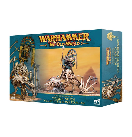 Tomb King & Liche Priest on Necrolith Bone Dragon