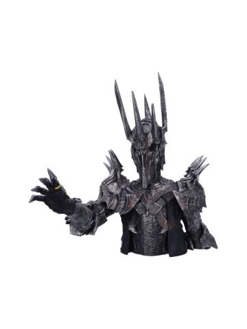 Nemesis Now Officially Licensed Lord of The Rings Sauron Bust, Silver, 39cm