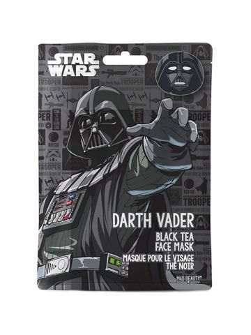 MAD BEAUTY STAR WARS Darth Vader Face Masks Set, Black Tea Infused Sheet Masks