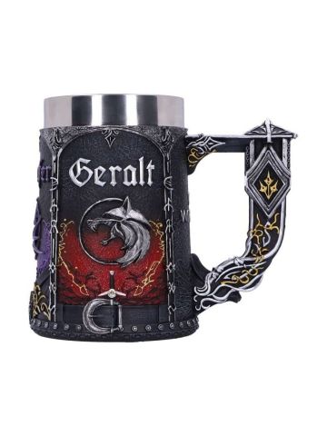 Officially Licensed The Witcher Trinity Tankard, Black, 15.5cm