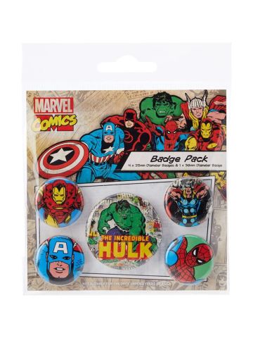 Pyramid International Marvel Retro Hulk Badge, Multi-Colour, 10 x 12.5 x 1.3 cm