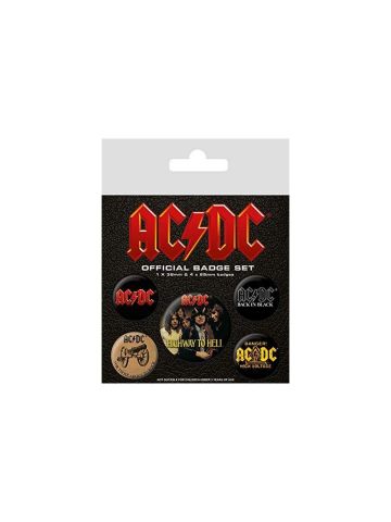 Pyramid International AC/DC Logo Badge, Multi-Colour, 10 x 12.5 x 1.3 cm