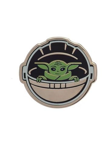 Star Wars: The Mandalorian Enamel Pin Badge (Asset Pod Design) 8cm x 1.5cm x 10.5cm - Official Merchandise