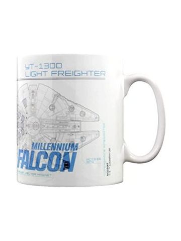 Star Wars Episode VII Millenium Falcon Sketch Mug