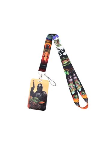 Mandalorian Baby Yoda Lanyard ID Badge Holder