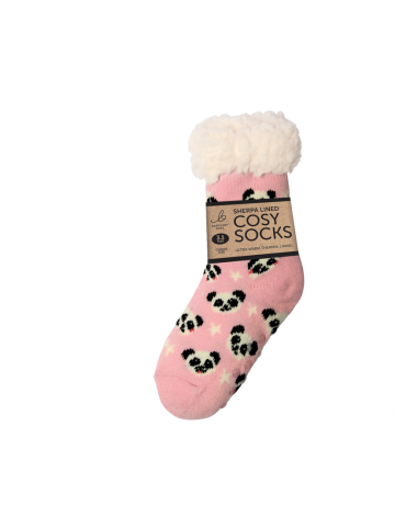 Childs Sherpa Socks - Panda