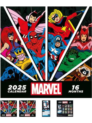 MARVEL 2025 30X30 SQUARE CALENDAR