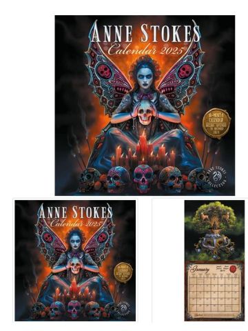 Anne Stokes 2025 Official 30x30 Square Wall Calendar