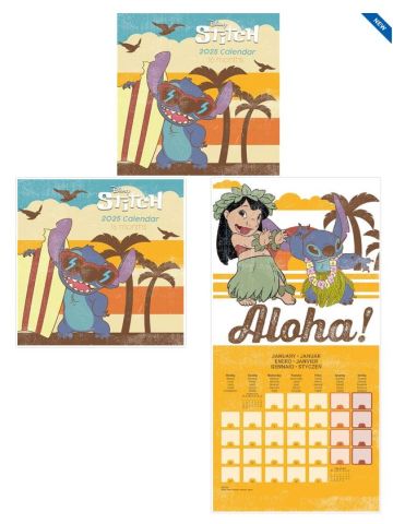 LILO & STITCH 2025 30X30 SQUARE CALENDAR